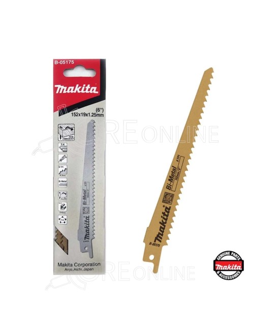 Pacco 5 lame Makita® 152mm B-05175 (Legno - Plastica)