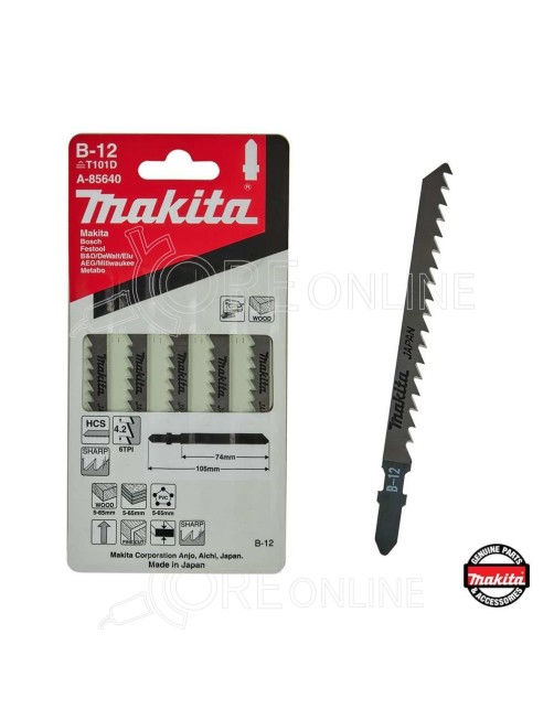 Pacco 5 lame Makita® B-12 A-85640 (Legno - Plastica)