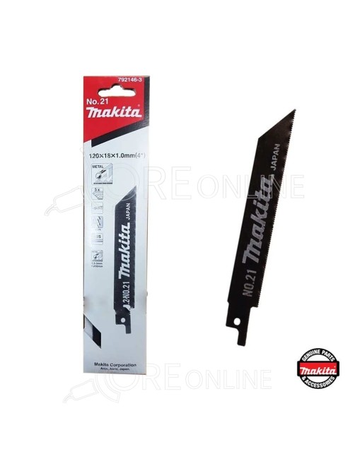 Pacco 5 lame Makita® 120 x 0,9 - 792146-3  (Metallo - Acciaio)