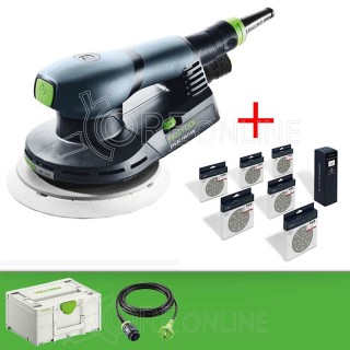 Levigatrice orbitale ETS EC 150/3 EQ Festool® 578185 + Set abrasivi Granat D150