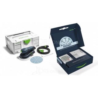 Levigatrice orbitale ETS EC 150/3 EQ Festool® 578185 + Set abrasivi Granat D150