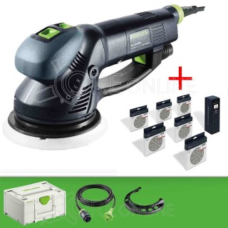 Levigatrice rotorbitale RO 150 EQ-PLus Festool® 578181 + Set abrasivi Granat D150