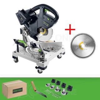 Troncatrice a batteria per listelli SYMMETRIC SYMC 70 EB-Basic Festool®578180 (Edizione MT)