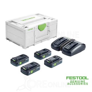 Kit energia Festool® 577104 ( 4 X batterie 18V 4Ah HPC-ASI + TCL 6 DUO )