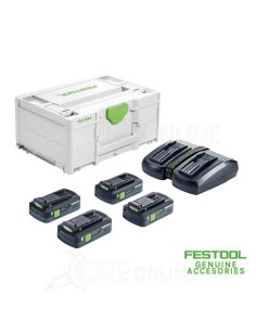 Kit energia Festool® 577104 ( 4 X batterie 18V 4Ah HPC-ASI + TCL 6 DUO )