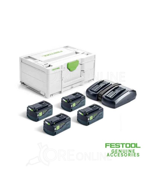 Kit energia Festool® 577709 ( 4 X batterie 18V 5Ah ASI + TCL 6 DUO )