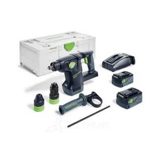 Tassellatore batteria tre funzioni SDS-PLUS KHC 18 5,0 EBI-Plus Festool® 577448