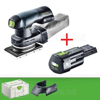 Levigatrice orbitale a batteria RTSC 400-Basic-ERGO Festool® 577028 + Batteria in omaggio