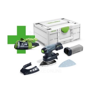 Levigatrice delta a batteria DTSC 400-Basic-ERGO Festool® 577029 + Batteria in omaggio