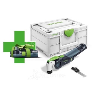 Utensile multifunzione a batteria VECTURO OSC 18 E-Basic-4,0 Festool® 577033 + Batteria in omaggio