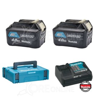 Kit Energia Makita 197641-2 (2x Batterie 12V 4Ah + DC10SB)