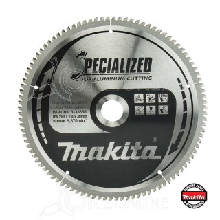 Lama 260 mm Alluminio 260x30x2.3 100T Makita B-33336 Specialized