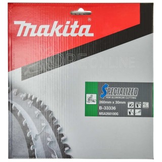 Lama 260 mm Alluminio 260x30x2.3 100T Makita B-33336 Specialized