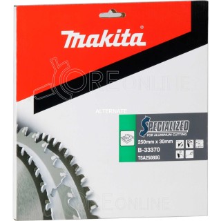 Lama per alluminio SPECIALIZED Ø250 x 30 x 2.8 80T Makita® B-33370