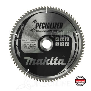 Lama per alluminio SPECIALIZED Ø260 x 30 x 2.8 80T Makita® B-33386