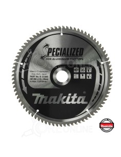 Lama per alluminio SPECIALIZED Ø260 x 30 x 2.8 80T Makita® B-33386