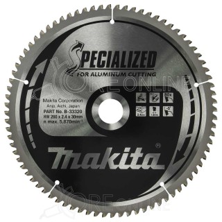 Lama per alluminio SPECIALIZED Ø260 x 30 x 2.4 80T Makita® B-33320