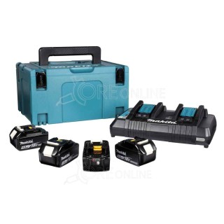 Kit energia Makita® 197626-8 ( 4 X batterie 18V 5Ah + DC18RD )