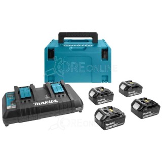 Kit energia Makita® 197626-8 ( 4 X batterie 18V 5Ah + DC18RD )