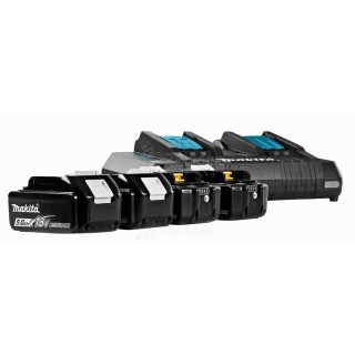 Kit energia Makita® 197626-8 ( 4 X batterie 18V 5Ah + DC18RD )