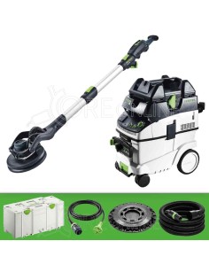 Set con levigatrice a stelo e aspiratore PLANEX LHS 2 225/CTL 36-Set Festool® 576696 (575990 + 574960 + 205274)