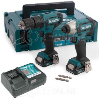 Kit trapano percussione e avvitatore Makita® CLX228AJ + T-SHIRT