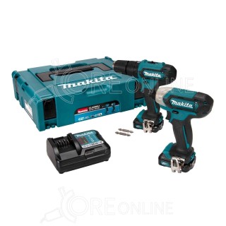 Kit trapano percussione e avvitatore Makita® CLX228AJ + T-SHIRT