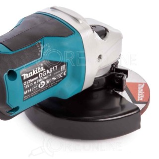 Smerigliatrice angolare a batteria Makita® DGA517ZJ